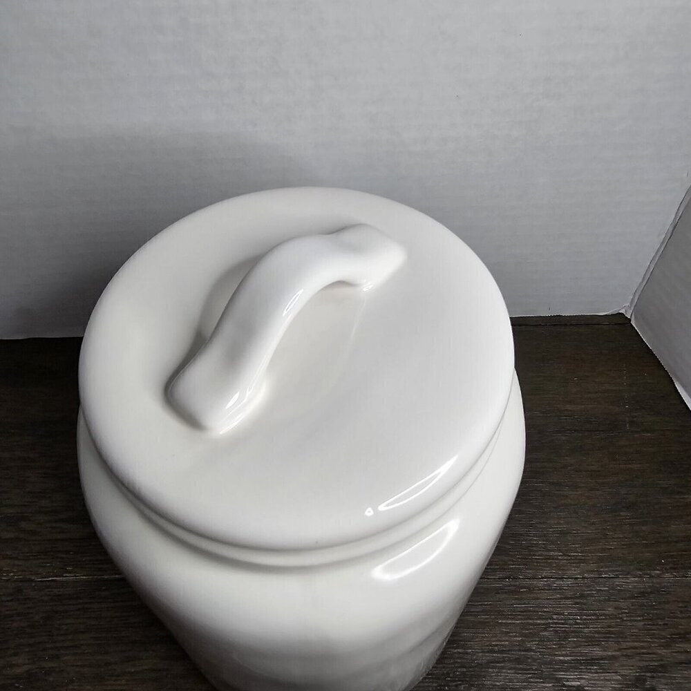 NWT Rae Dunn Artisan Yum Large Canister 2021 Magenta Farmhouse Basics - Picture 8 of 12